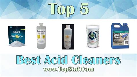 Different Types Of Acid Cleaners