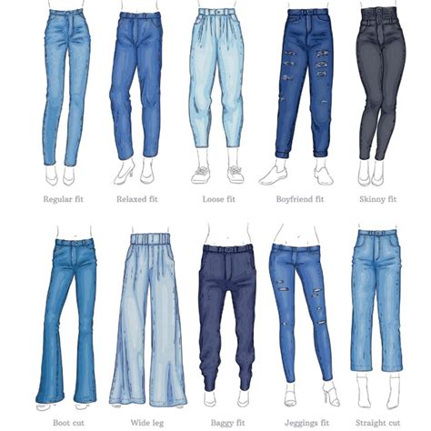 different types of baggy pants