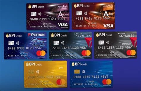 different types of bpi credit card
