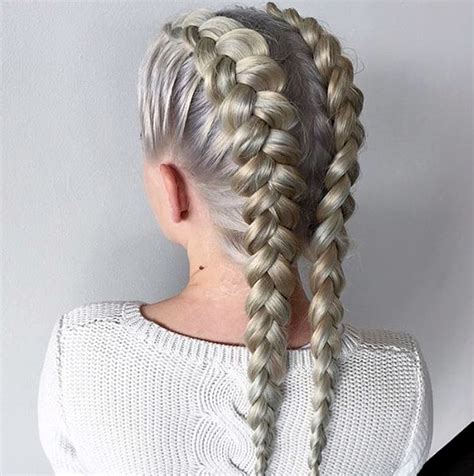  79 Stylish And Chic Different Types Of Braids For White Hair For New Style