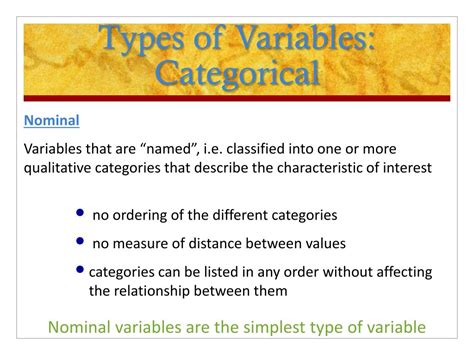Different Types Of Categorical Variables