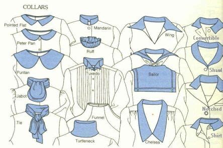 different types of collar patterns