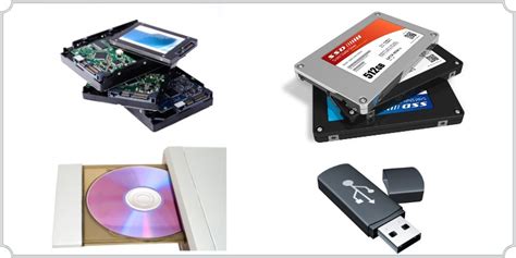 different types of data storage in computer