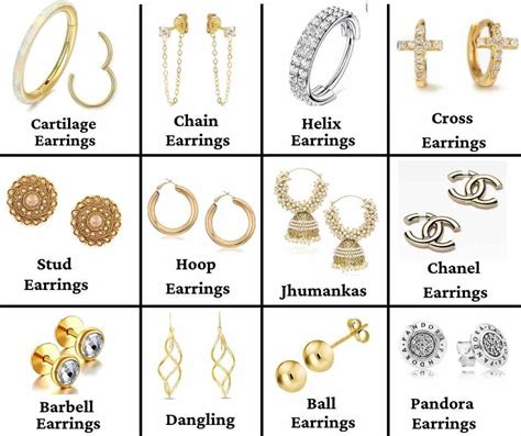 Different Types Of Earrings Material