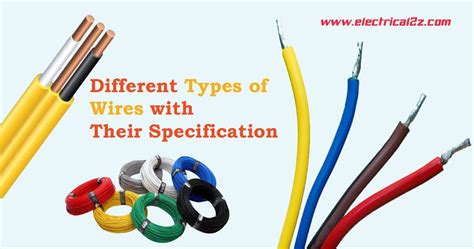Different Types Of Electrical Wires With Their Specification