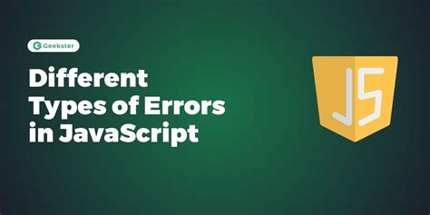 different types of error in javascript