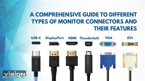 Different Types Of Monitor Connectors