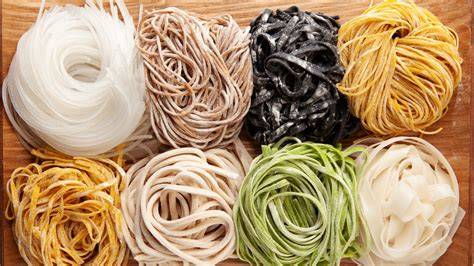 Different types of noodles