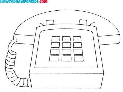 Different Types Of Telephone Drawing