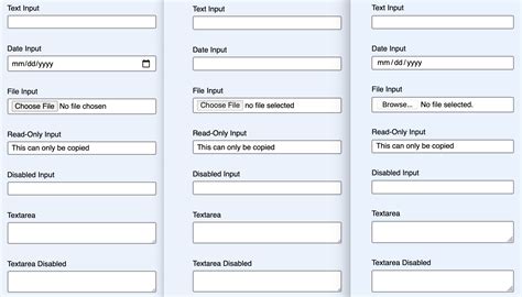Different Types Of Text Boxes In Html