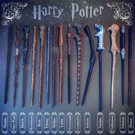 different types of wands from harry potter