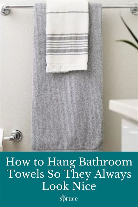 Different Ways To Hang Towels