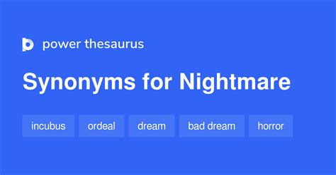 Different Words For Nightmare