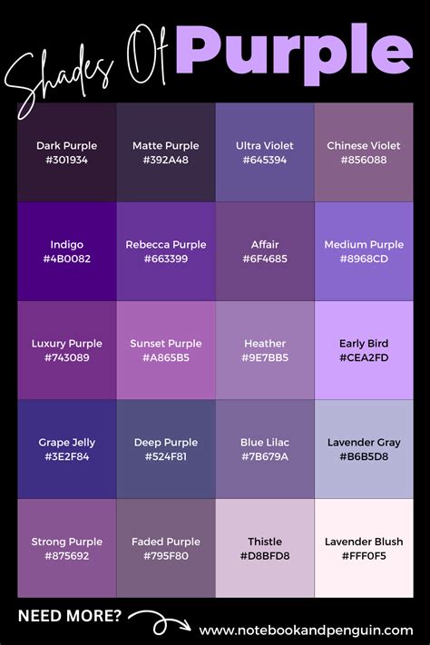 7 Shades of Purple