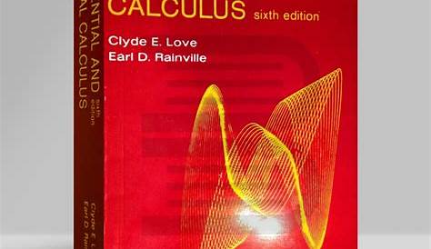 Differential And Integral Calculus Book 1941 Elements Of The