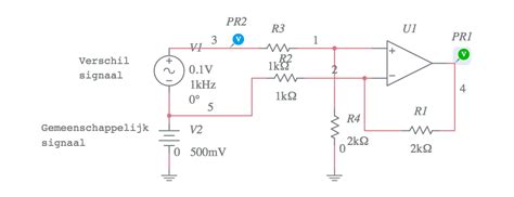 Differential Amplifier Multisim