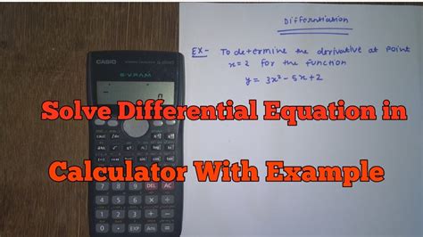 Differential Equation Proof Calculator