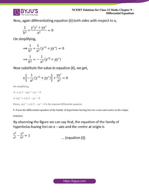 Differential Equations Class 12 Mcq
