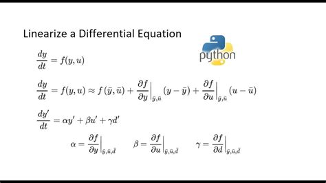 Differential Equations Linearization