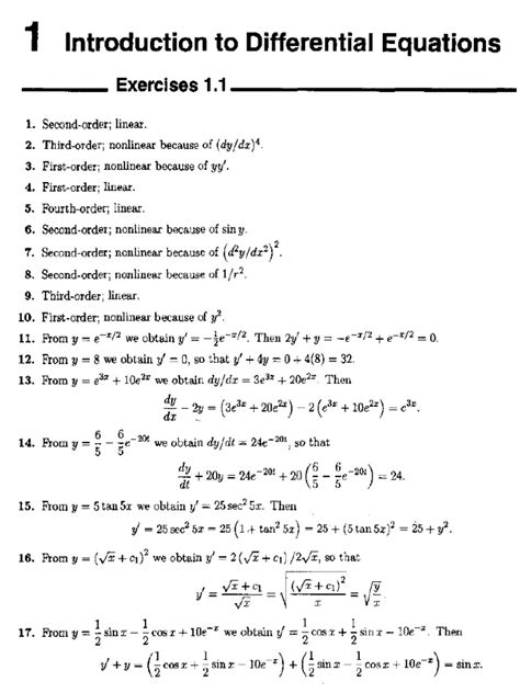 Differential Equations Practice Problems Pdf