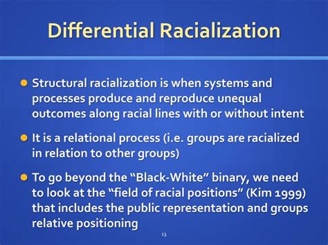 Differential Racialization Examples