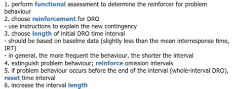 Differential Reinforcement Examples Quizlet