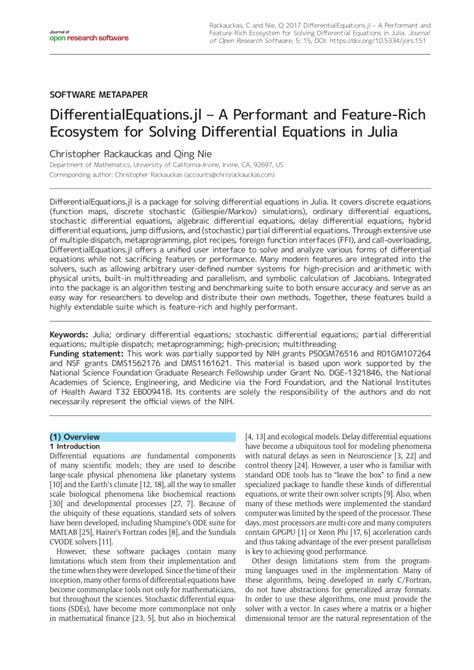 Differentialequations Jl