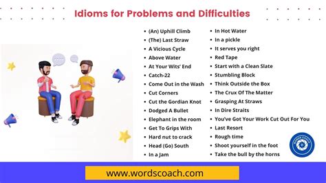 difficult idioms and phrases
