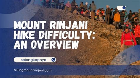 difficulty factors Rinjani