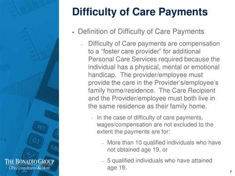 difficulty of care payments colorado