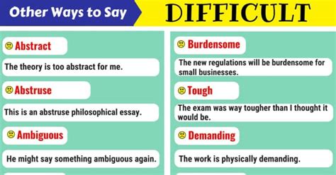 difficulty synonym oxford college