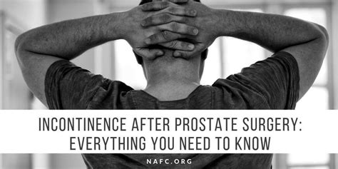 difficulty urinating after prostate surgery