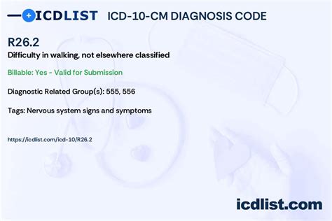 difficulty walking icd 10 cm