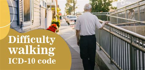 difficulty walking icd code