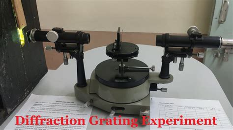 Diffraction Grating Experiment Engineering Physics