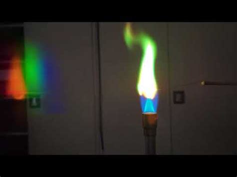 Diffraction Grating Flame Test