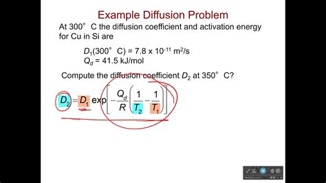 diffusion coefficient equation