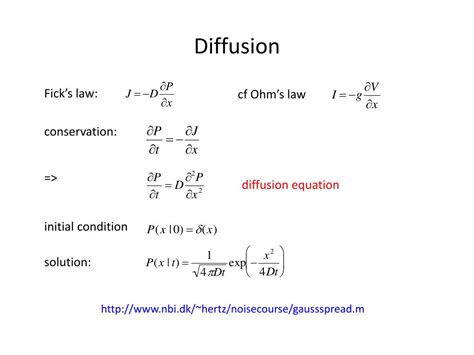 diffusion equation solution