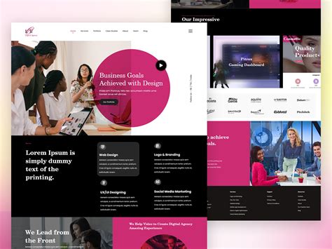 Digital Agency Website Design on Behance