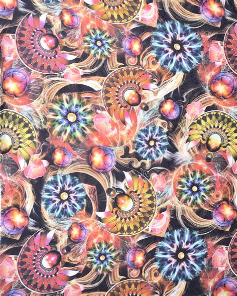 Michael Miller colorful flower digital print fabric modeS4u