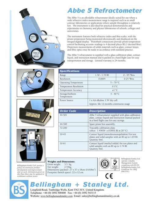 Digital Abbe Refractometer Manual
