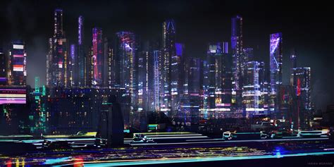 digital art cityscape