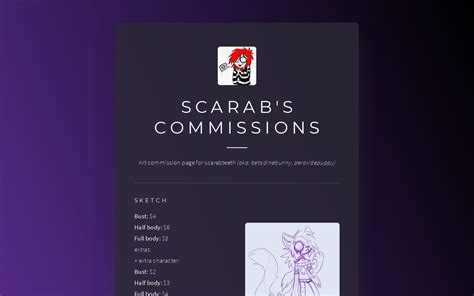 Digital Art Commission Website