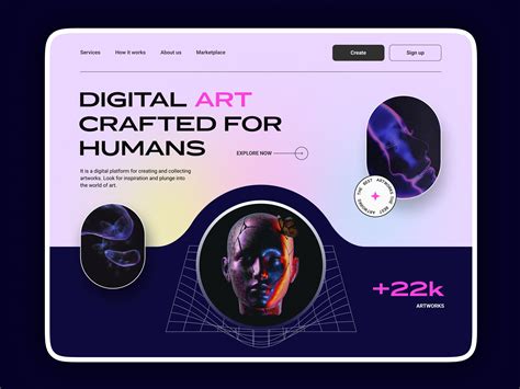 デジタル作品プラットフォームでタグ検索をしている画面のイメージ