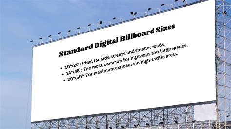 Digital Billboard Dimensions