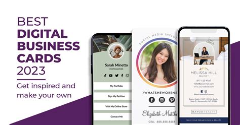 Digital Business Cards Examples