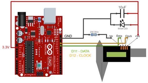 Digital Caliper To Arduino