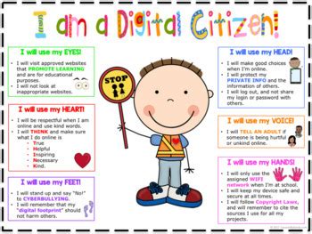 Digital Citizenship Lessons Elementary Printable