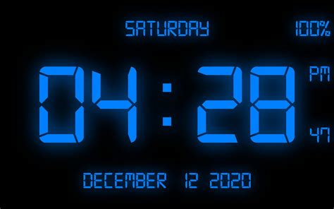Digital Clock 3D Screensaver