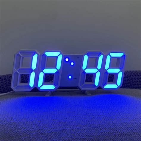 digital clock blue led